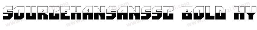 sourcehansanssc bold hyruishou w字体转换